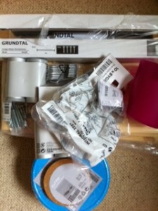 motley collection of IKEA parts